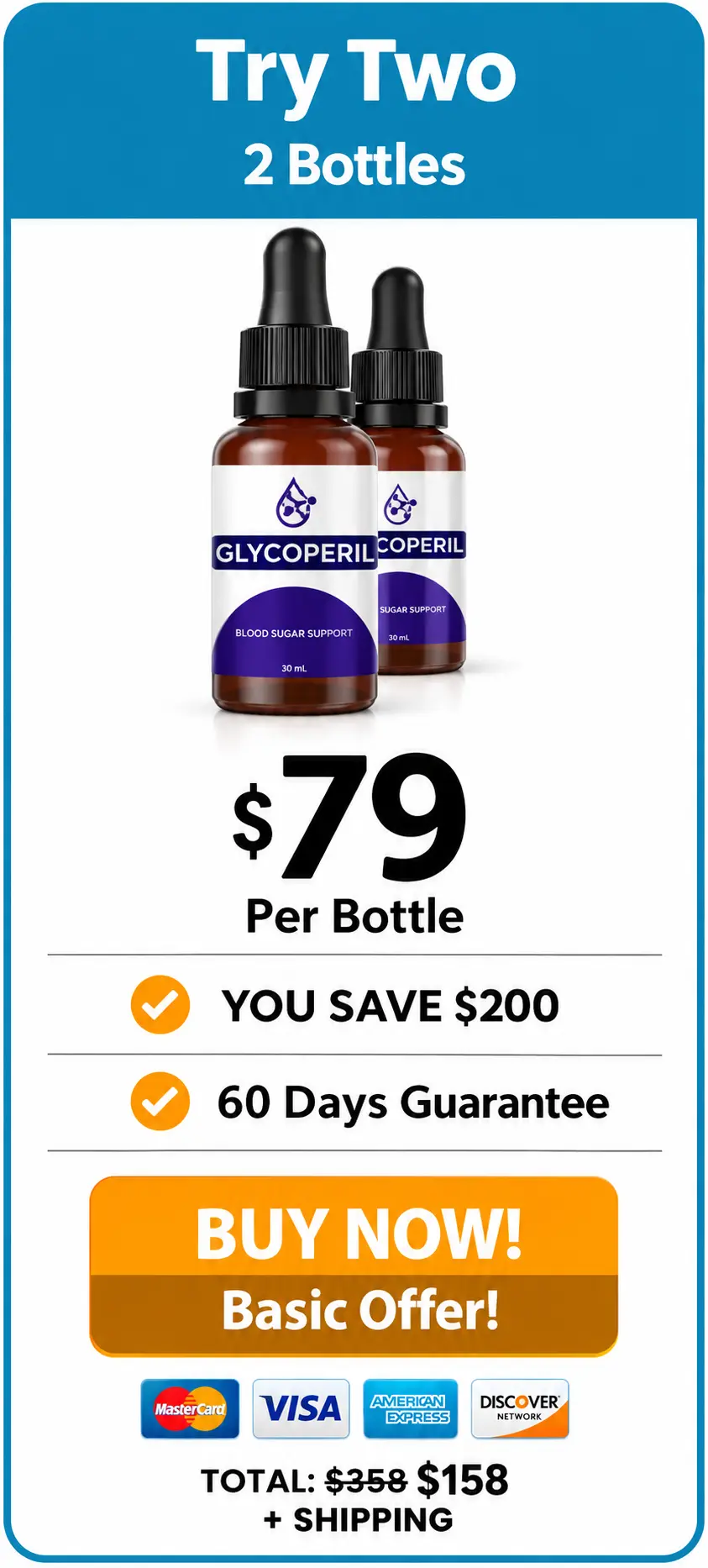 Glycopezil 2-bottle starter pack — 60-day supply for women over 40