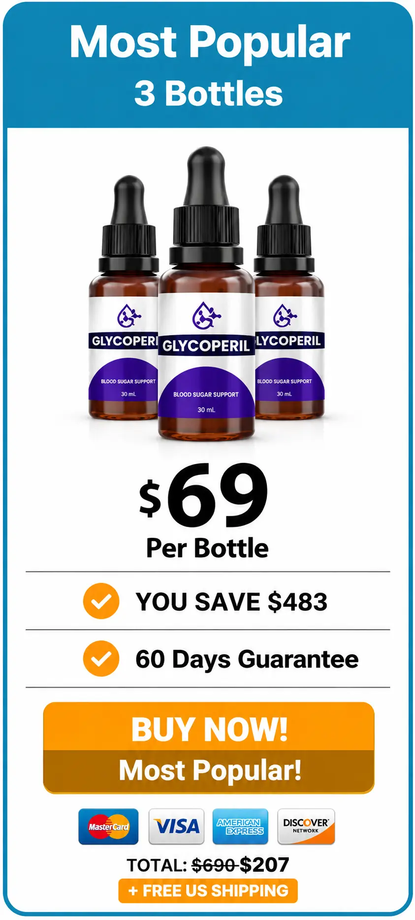 Glycopezil 3-bottle most popular pack — 90-day supply with free shipping